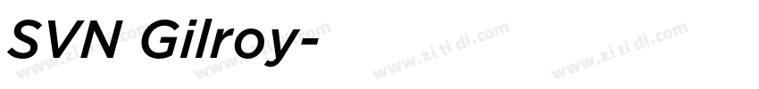 SVN Gilroy字体转换